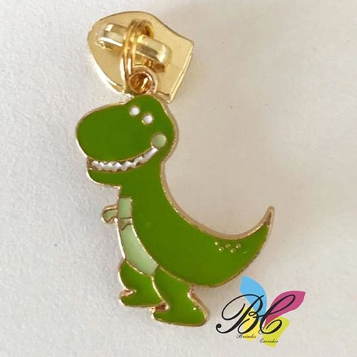 Cursor para fecho zipper no formato dinossauro