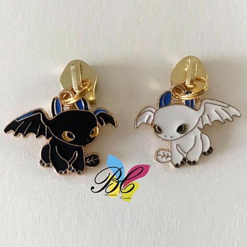 Cursor para fecho zipper no formato dragão