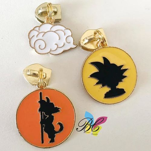 Cursor para fecho zipper no formato Dragon Ball