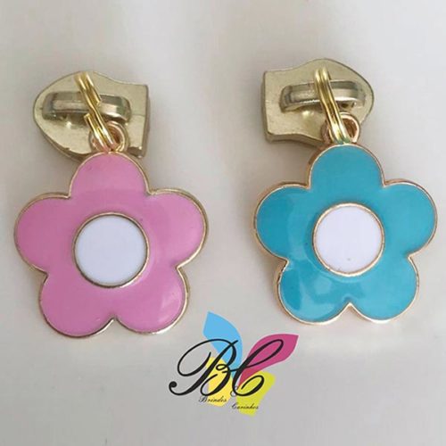 Cursor para fecho zipper no formato flor (gigante)