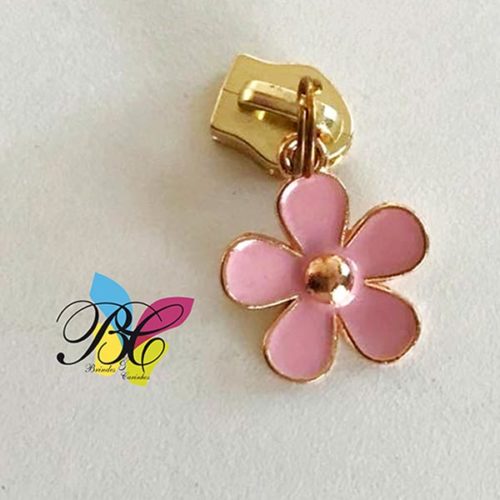 Cursor para fecho zipper no formato flor (grande)
