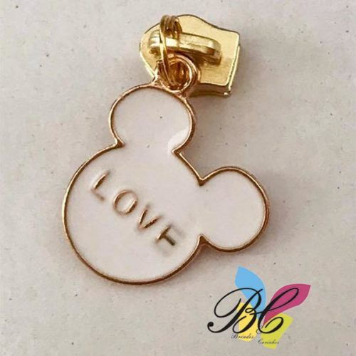 Cursor para fecho zipper da coleção Mickey (love)