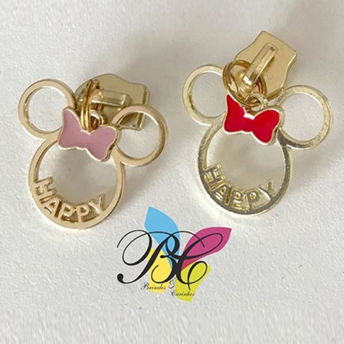 Cursor para fecho zipper Minnie Happy