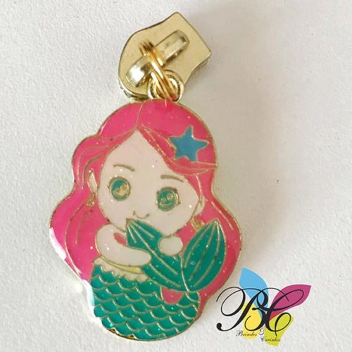 Cursor para fecho zipper da coleção Pequena Sereia