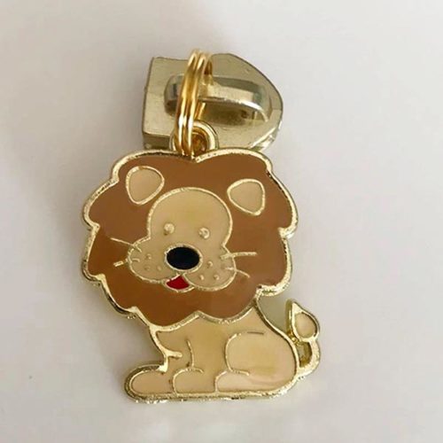 Cursor para fecho zipper no formato Rei leão