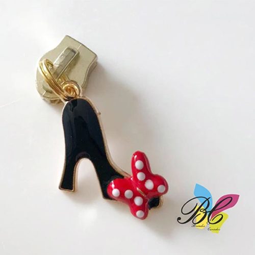 Cursor para fecho zipper no formato sapato laço