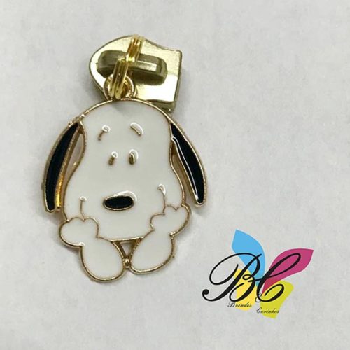 Cursor para fecho zipper no formato snoopy
