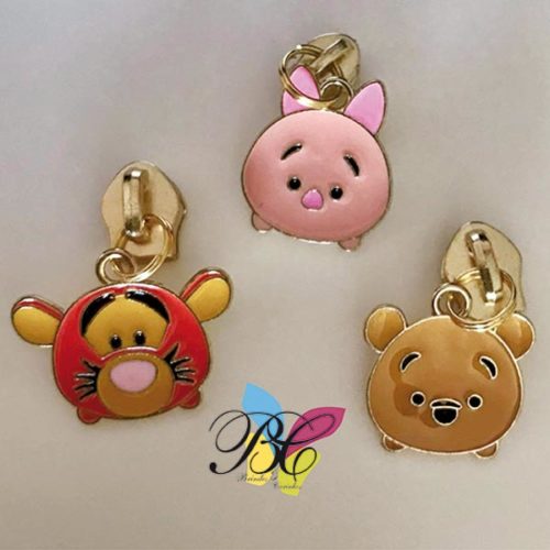 Cursor para fecho zipper da coleção Winnie the Pooh (cara)