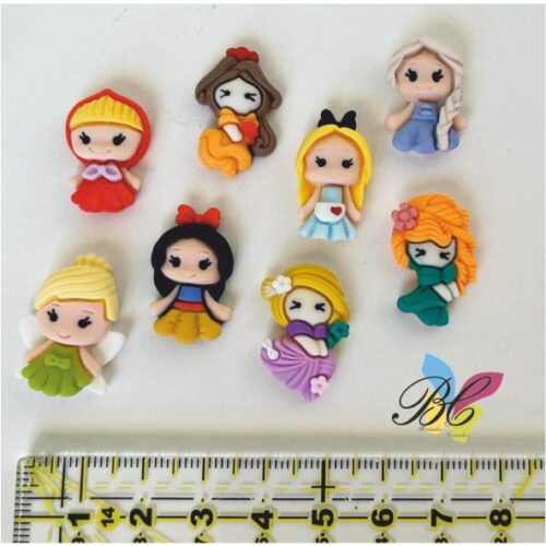 aplique princesas fimo