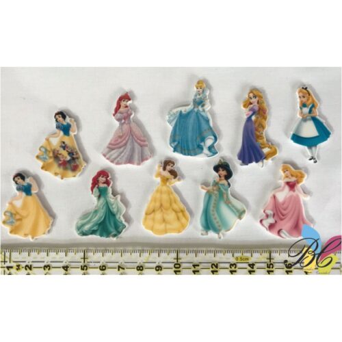 Apliques princesas resina